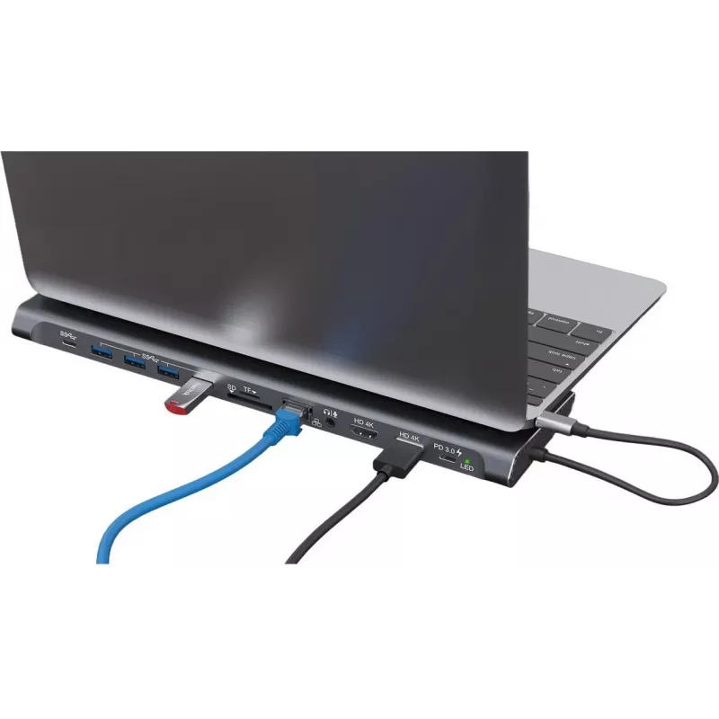XTREMEMAC XWH-CDH-13 12-poorts USB-C dockingstation space gray