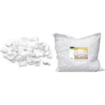 RAADHUIS verpakkingschips, 25-liter zak, wit polystyreen vulmateriaal, S-vormige opvulchips voor breekbare voorwerpen (RD-351205)
