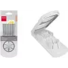Metaltex universele eiersnijder, ABS-kunststof, zilver/wit, 1 stuk (204510014)