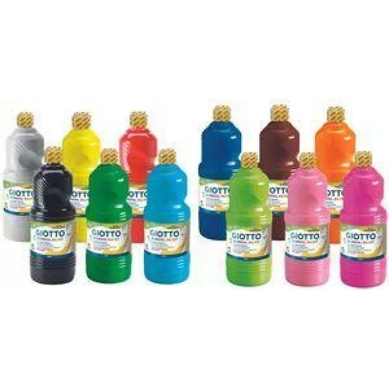 GIOTTO schoolverf gouache, 1000 ml, diverse kleuren, F53570000