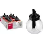 Metaltex Sweet suikerstrooier-set, rond, zwart deksel, glas & ABS, 6 delen 252918080