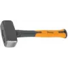 Bradas DIY-HF5100 vuisthamer, 1000 g kop, antraciet/oranje, 280 mm glasvezelsteel met antislip TPR-greep, 1 stuk