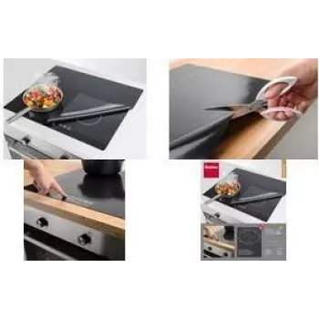 Metaltex inductiekookplaat-beschermmat 610 x 520 mm zwart glasvezel met siliconenlaag 252495000
