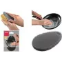 Metaltex siliconen schoonmaakspons, ovaal, grijs, flexibel, 1 stuk 297615000