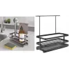 Metaltex Tokyo LAVA spoelbak-organizer, matzwart, metaal, roestbestendig, stootvast, 1 stuk 352902000