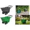 Bradas HANDY-GO tuinkruiwagen 90 L groen, 150 kg draagvermogen, kunststof bak, stalen frame, luchtband TQ-WB090GR