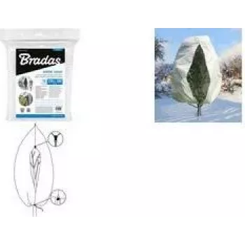 Bradas wintervlies plantenafdekking, 760 mm diameter, wit, 1,2 x 1,8 m, 50 g/m², 1 stuk AWWC503120180