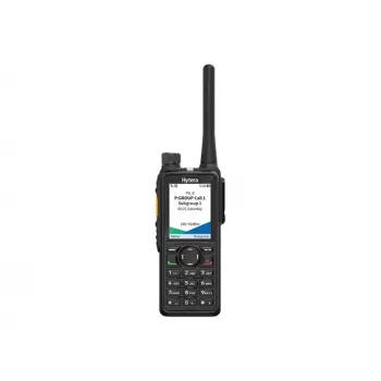 Hytera HP785G BT V1 VHF digitale/analoge portofoon met GPS, Bluetooth, 2400mAh accu, tafellader, antenne en riemclip