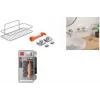 Metaltex Reflex Luxy Vacuum-Fix wandplank zilver 1-etage 403329000