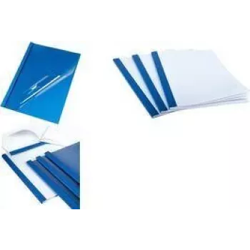 PAVO thermobindmap A4 6 mm blauw lederlook 8011698