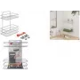Metaltex Reflex LUXY dubbele handdoekhouder met plank, VacuumFix zuignapmontage, zilver 403342000