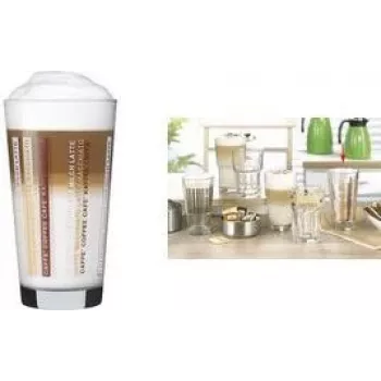 Esmeyer LINES latte macchiato glas 370 ml, 12 stuks, vaatwasmachinebestendig 410-865