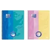 Oxford Collegeblock DUO Touch A4+ roze/geel - 80 vel gelinieerd met soft-touch hoes 400207175