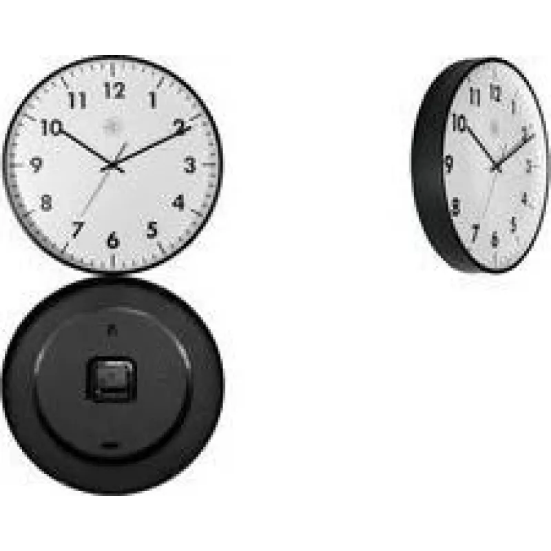 NEXTIME STIL quartz wandklok 400 mm witte wijzerplaat zwarte wijzers 7317-V2