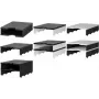 STYRO Styrodoc Uno 2-vaks documentensorteerstation, zwart/grijs, 1-breed 2-hoog 268-1102.98
