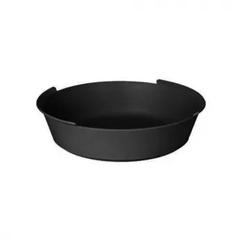 PAPSTAR Circulware herbruikbare schaal, rond, 800 ml, zwart, polypropyleen met 30% minerale vulstoffen, 1 stuk (97018)