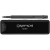Caran d'Ache 849 Black Code vulpen, middelste pen, matzwart 840.496