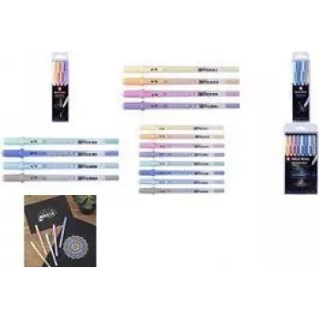 SAKURA Gelly Roll Moonlight Pastel Sunrise gelpen, fluorescerend groen, 0,5 mm lijn, rollerball POXPGBMOO4A