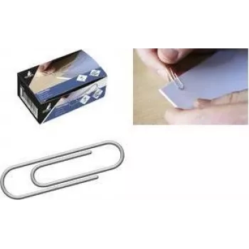 Kangaro verzinkte ronde paperclips, 30 mm, zilver, 1000 per doos (K-10030-1000)