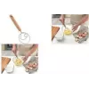 Metaltex Arizona Deense deegsnijder met beukenhouten handgreep, bruin/zilver 238412000