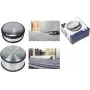 Kangaro K-11000 verchroomde metalen deurstopper, 100 mm diameter, 45 mm hoogte, 1,25 kg