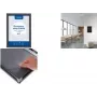 EUROPEL Economy posterframe, DIN A2, 25 mm, zwart geanodiseerd aluminium, klapframe 355067