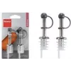 Metaltex RVS flessenschenker, 2-delige set met PE-stop, gecontroleerd uitschenken voor olie, azijn, dressings 257100080