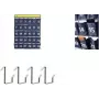 Kangaro smartphone wandorganizer met 30 genummerde vakken, grijze stof, wandmontage (K-01501)