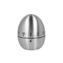 Metaltex mechanische eierwekker, eivormig, RVS, 60 minuten, zilver 259221000