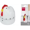 Metaltex Coccodè mechanische keukentimer, haan-design, rood, 60 minuten 259228014