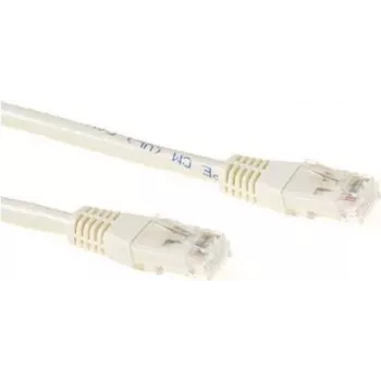 ACT Cat6a U/UTP patchkabel, 0,25m, ivoor, RJ45, 10Gbps, 500MHz IB3352