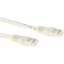 ACT Cat6a U/UTP patchkabel, 0,25m, ivoor, RJ45, 10Gbps, 500MHz IB3352