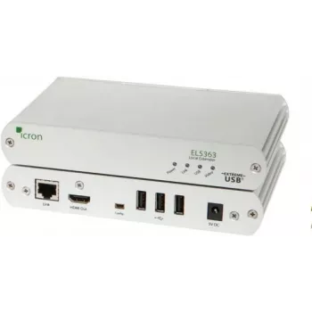 Icron EL5363 KVM-extender 4K30 HDMI USB 2.0 Cat5e/6/7 100 m EU 00-00387