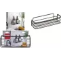 Metaltex Origin LAVA 1-traps wandrek, Touch-Therm gecoat metaal, zwart 401104000