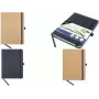 KANGARO K-552141 A5 kraft hardcover notitieboek, gelinieerd, 96 vel, chamois papier