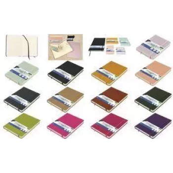KANGARO schetsboek, 80 vel, DIN A5, felroze PU-hardcover, 140 g/m² crèmekleurig papier, 1 stuk (K-861290)