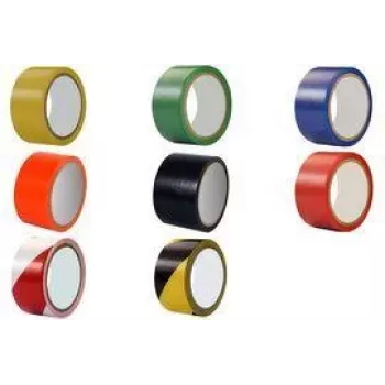 RILLPRINT vloermarkeerband, 50 mm x 33 m, rood, PVC, hoge hechting, 1 rol (T61807)
