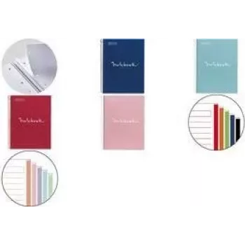 MIQUELRIUS collegeblok notitieboek EMOTIONS, DIN A5, roze geruit, 120 vel, 90 g/m², spiraalband (MR46093)