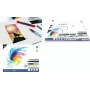 Kangaro K-5304 aquarelpapierblok DIN A2, 12 vel, 300 g/m², crème wit, 3-zijdig gelijmd