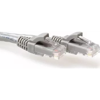 ACT IB3052 CAT6A U/UTP snagless patchkabel, 0,25 m, grijs