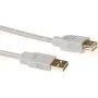 ACT SB2198 USB 2.0 verlengkabel USB-A stekker naar USB-A bus, 1,8 m, ivoor