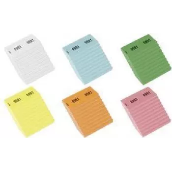 KANGARO genummerd papierblok 1-1000, 105 x 42 mm, geel, 70 g/m², 1000 merken K-701113