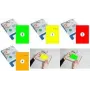 RILLPRINT B84023 fluorescerende zelfklevende etiketten A5 210 x 148 mm groen 1 vel