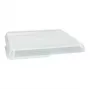 PAPSTAR Circulware vierkante bakdeksel, transparant, polypropyleen met 30% minerale vulstoffen, 1 stuk (97024)