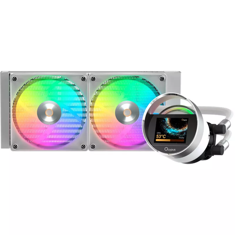 Ocypus Sigma L24 ARGB wit 240mm vloeistof-CPU-koeler