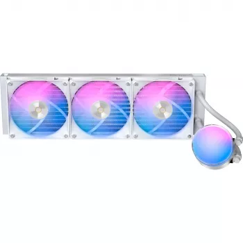 Ocypus Delta L36 ARGB V2 White AIO vloeistof-CPU-koeler, 360mm radiator, 3x120mm ARGB ventilatoren, Intel & AMD