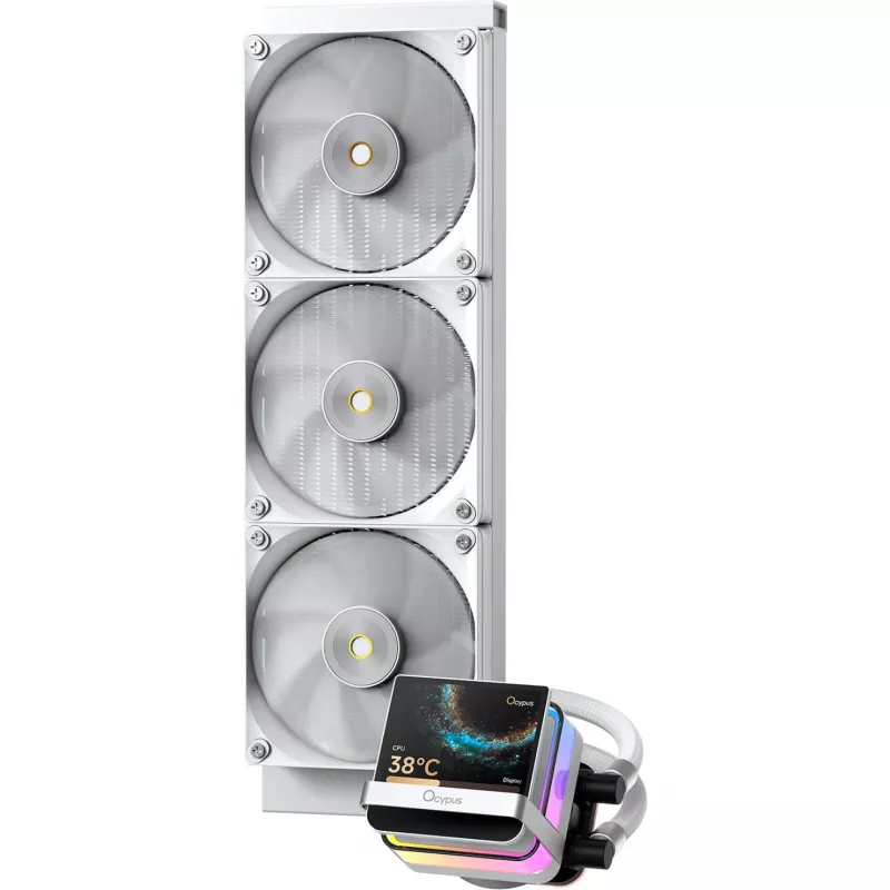 Ocypus Sigma L36 PRO wit 360mm ARGB AIO vloeistof-CPU-koeler