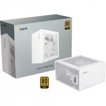 OCYPUS Iota P1000 1000W 80 PLUS Gold volledig modulaire ATX 3.0 voeding - wit