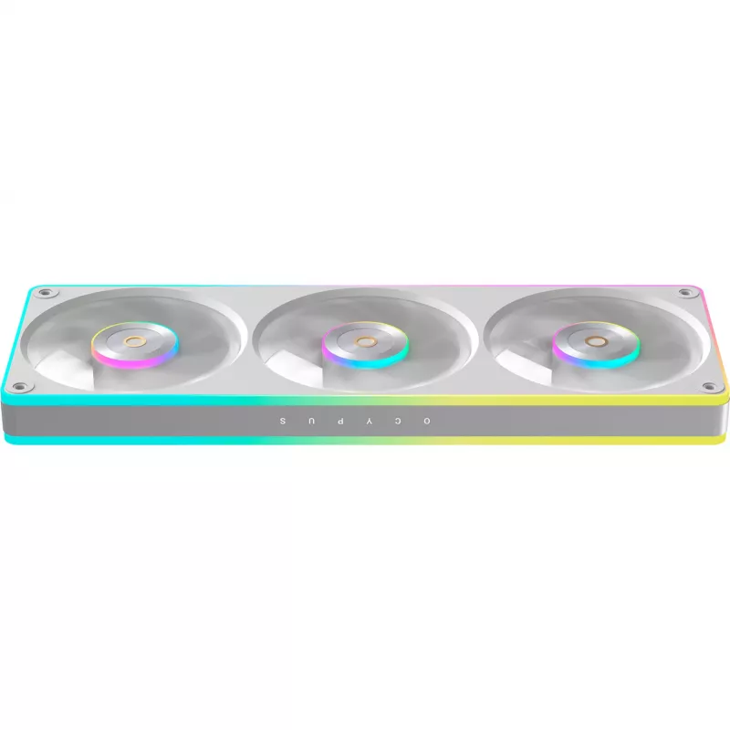 Ocypus Sigma F36 ARGB 365 mm drievoudige ventilator met enkel frame, wit