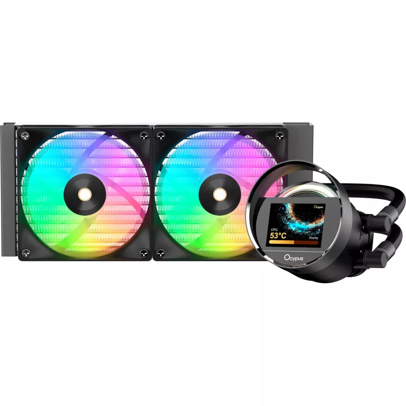 Ocypus Sigma L24 ARGB 240mm vloeistof-CPU-koeler - zwart